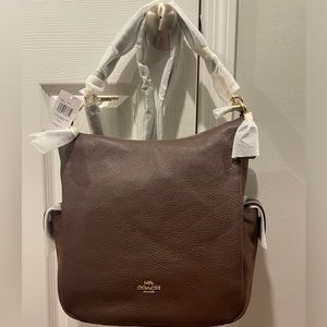 Coach Mixed Leather Pennie Shoulder Bag